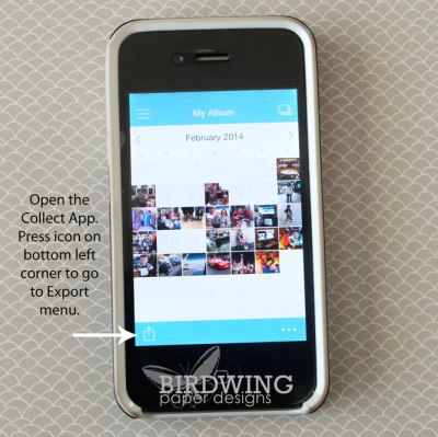 Export Your Collect App Cards - Birdwing Paper Designs