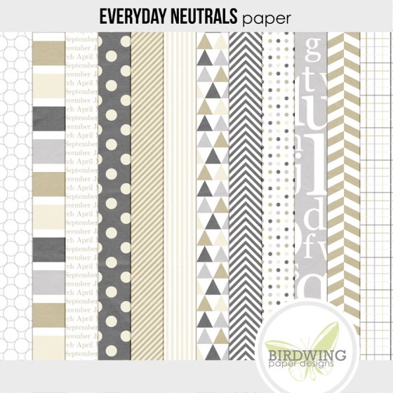 Everyday Neutrals - Birdwing Paper Designs
