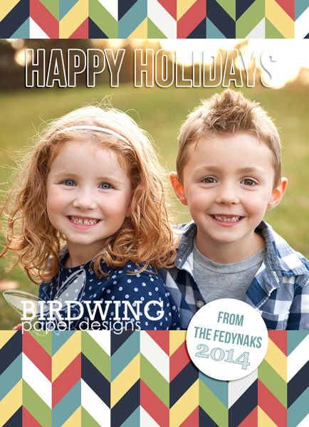 Happy Holidays - available as 7x5 or 4x6