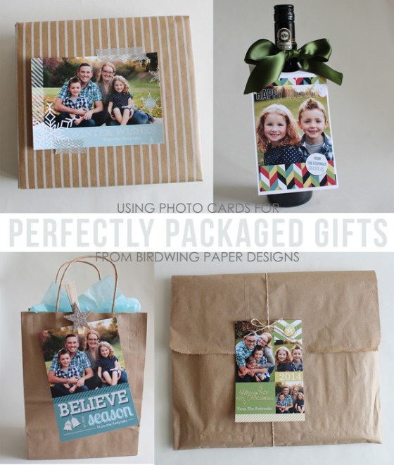 Perfectly packaged gifts using Photo Cards - from Birdwing Paper Designs