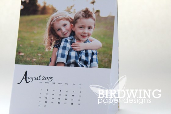 Desktop calendar printed by Ookpix - Birdwing Paper Designs
