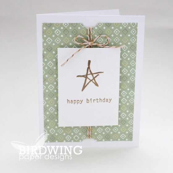 Hand Carved Stamp and A Birthday Card - Birdwing Paper Designs