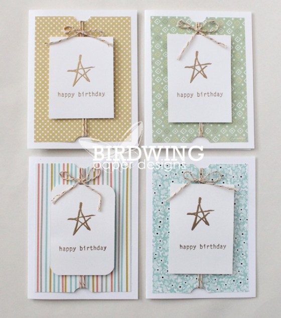 Hand Carved Stamp and A Birthday Card - Birdwing Paper Designs