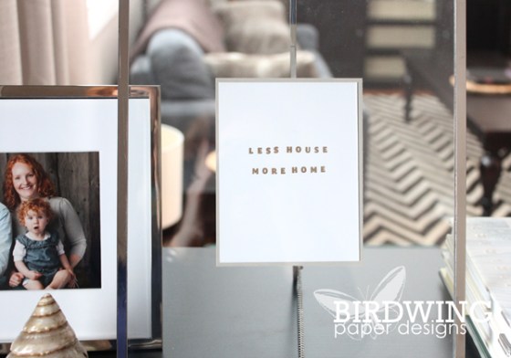 Simple Entryway Art - Birdwing Paper Designs