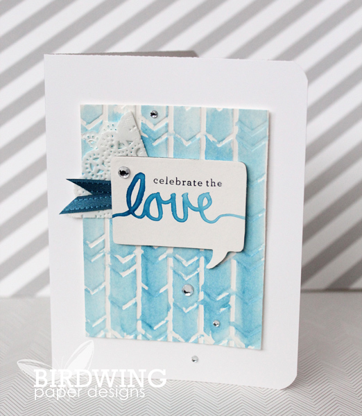 Using Watercolours on a Card - Birdwing Paper Designs