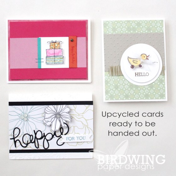 Upcycled Cards - Birdwing Paper Designs