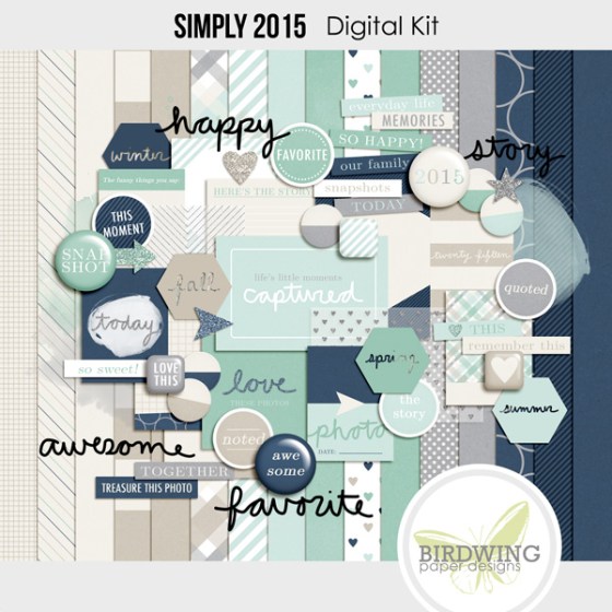 Simply 2015 Digital Kit - Birdwing Paper Designs