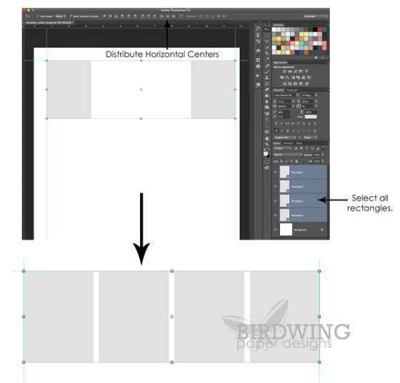 Making a Page Template in Photoshop - Birdwing Paper Designs