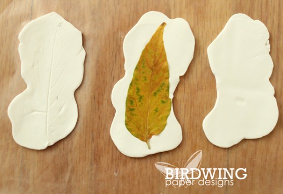 Leaf Imprint Card - Birdwing Paper Designs