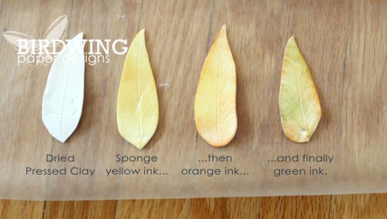 Leaf Imprint Card - Birdwing Paper Designs