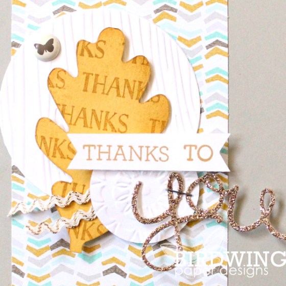 A Fall Inspired Thank You Card - Birdwing Paper Designs