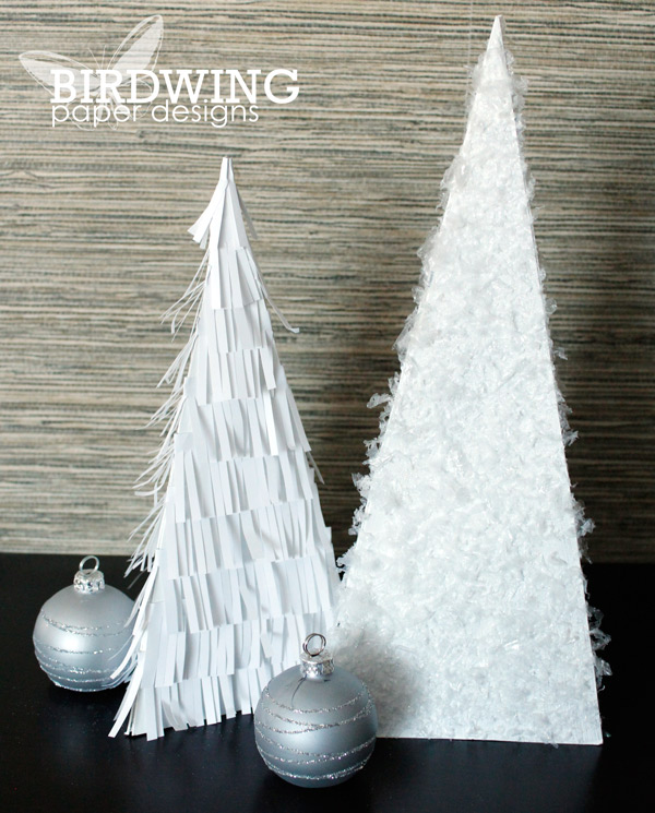 DIY Winter Tree Decor - Birdwing Paper Designs