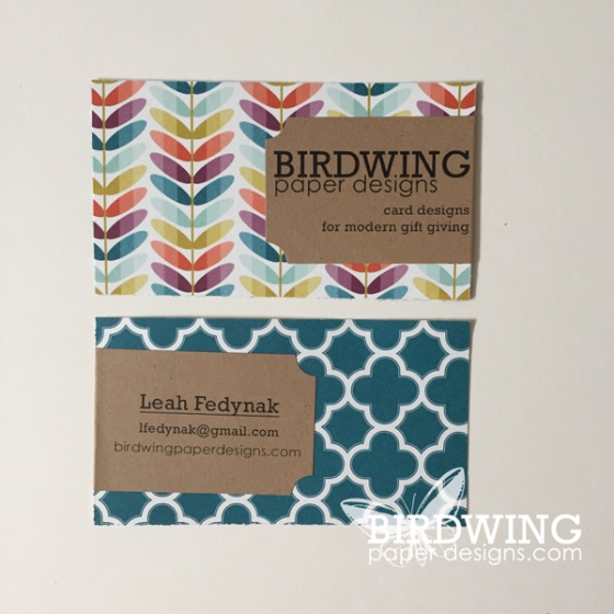 IDIY Business Cards - Birdwing Paper Designs