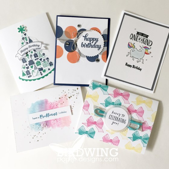 Stampin' Up! Birthday Cards - Birdwing Paper Designs
