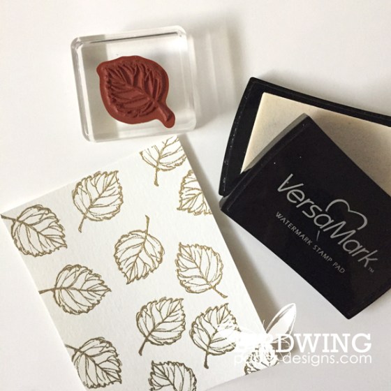 Gold Emboss with Watercolour - Birdwing Paper Designs