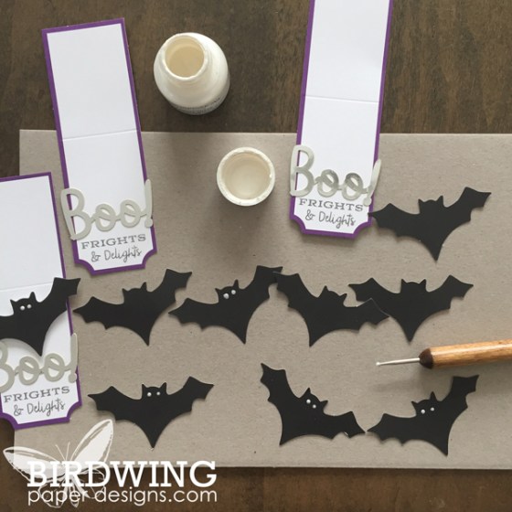 Paper Pumpkin Halloween Treat Bags - Birdwing Paper Designs