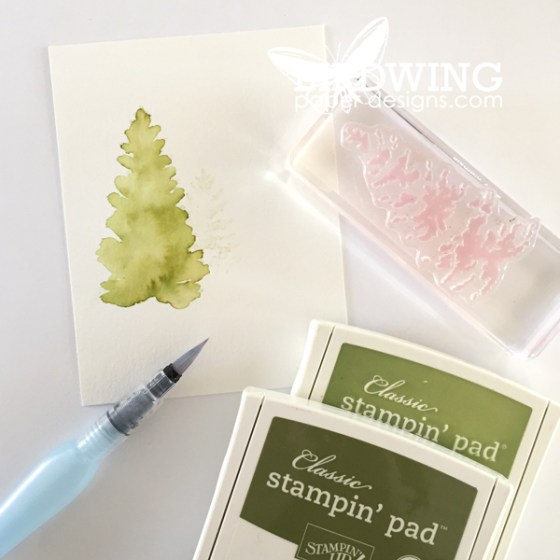 Two Step Watercolour Stamping - Birdwing Paper Designs