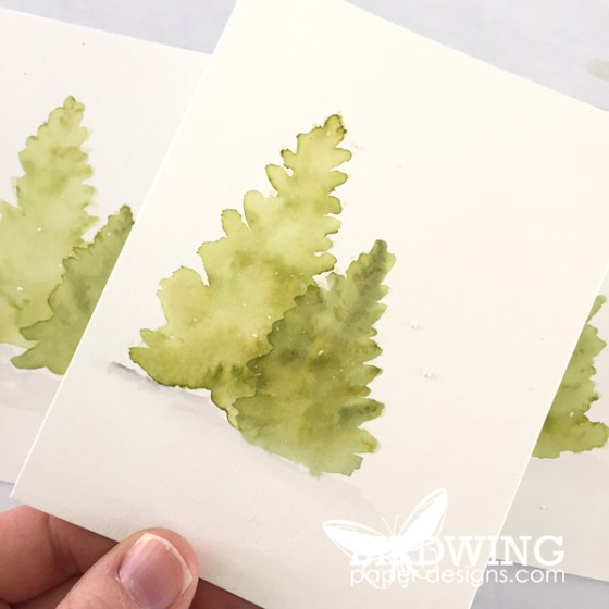 Two Step Watercolour Stamping - Birdwing Paper Designs