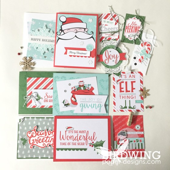 Santa's Workshop Cards and Tags - Birdwing Paper Designs