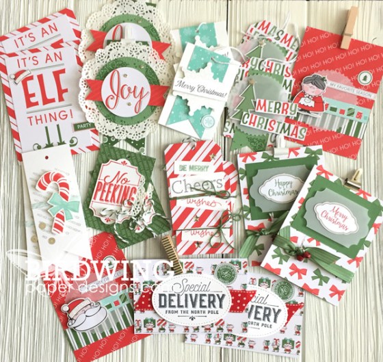 Santa's Workshop Cards and Tags - Birdwing Paper Designs