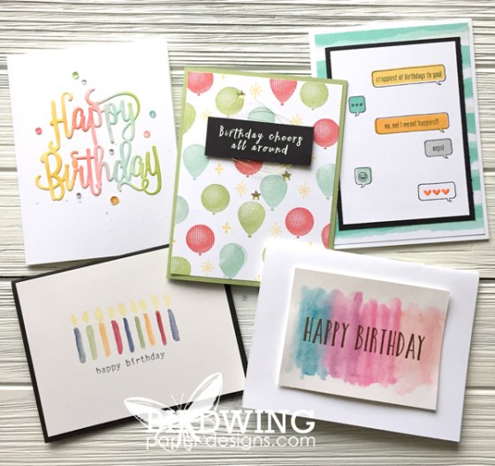 Birthday Card Pack - Birdwing Paper Designs
