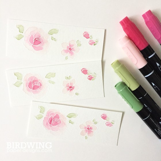 Watercolour with Emboss - Birdwing Paper Designs
