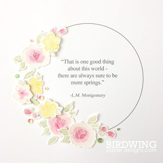 Watercolour with Emboss - Birdwing Paper Designs