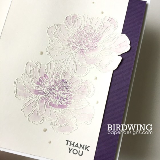 Watercolour with Emboss - Birdwing Paper Designs