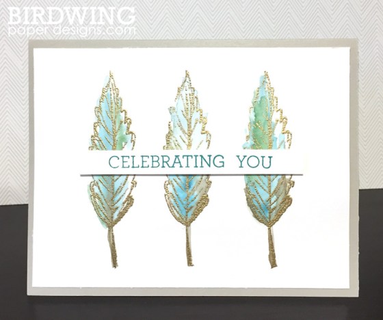 Watercolour with Emboss - Birdwing Paper Designs