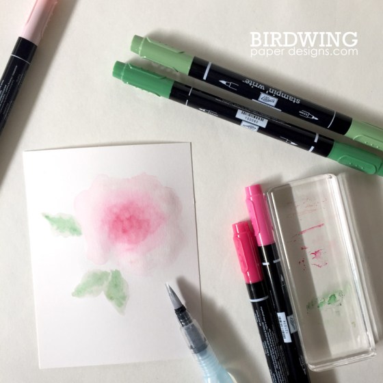 Watercolour with Emboss - Birdwing Paper Designs