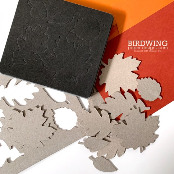 Fall Wreath with DIY Leaves - Birdwing Paper Designs