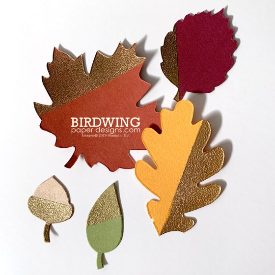 Fall Wreath with DIY Leaves - Birdwing Paper Designs
