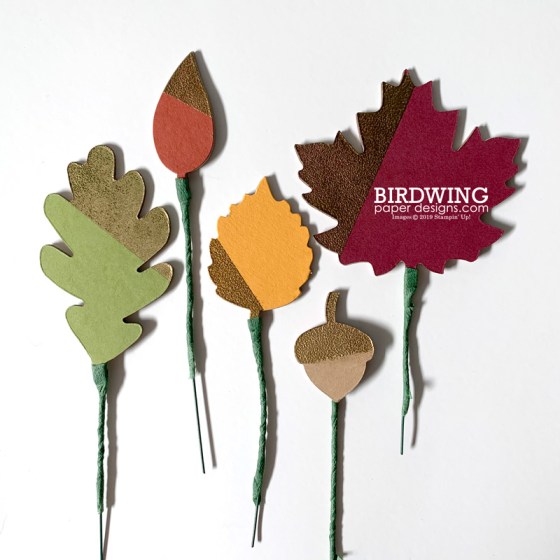 Fall Wreath with DIY Leaves - Birdwing Paper Designs