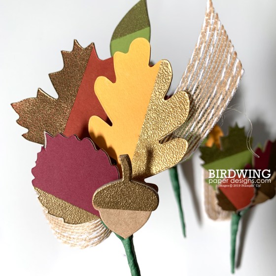 Fall Wreath with DIY Leaves - Birdwing Paper Designs
