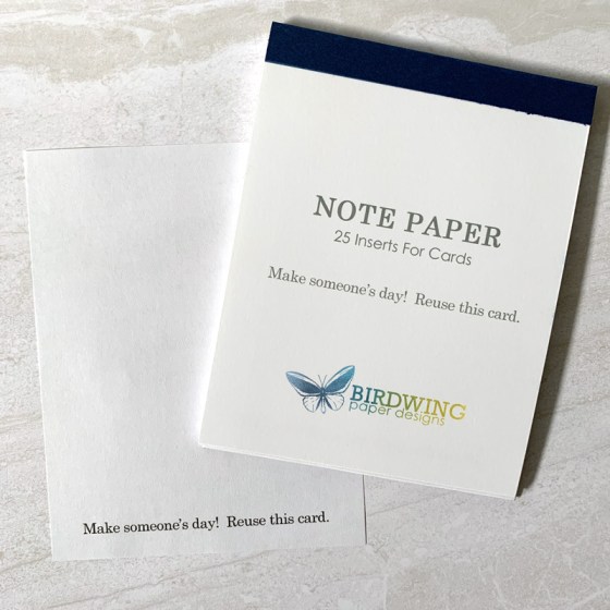 Card Inserts - Birdwing Paper Designs
