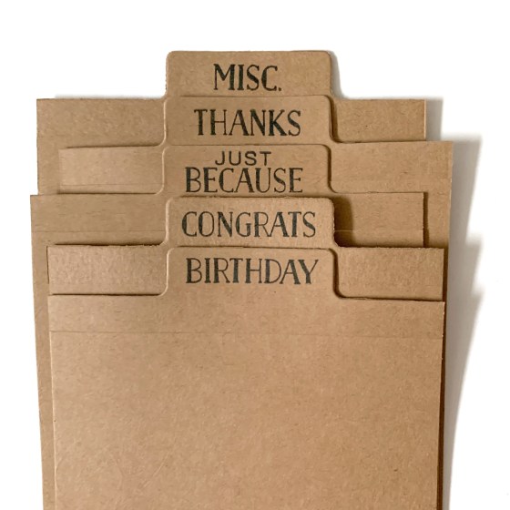 Card Organizer - Birdwing Paper Designs