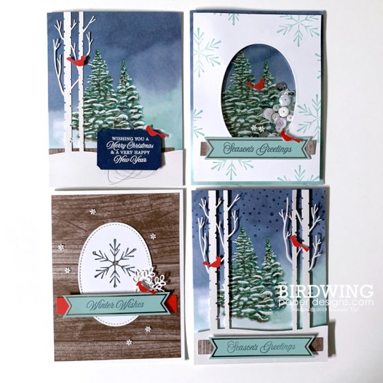 Winter Woods Holiday Cards - Birdwing Paper Designs
