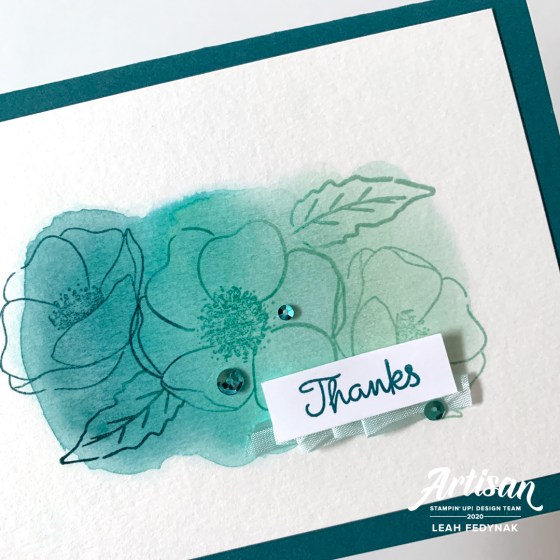 Stampin' Up! Corporate Post - Multicolour Stamping On A Watercolour Background