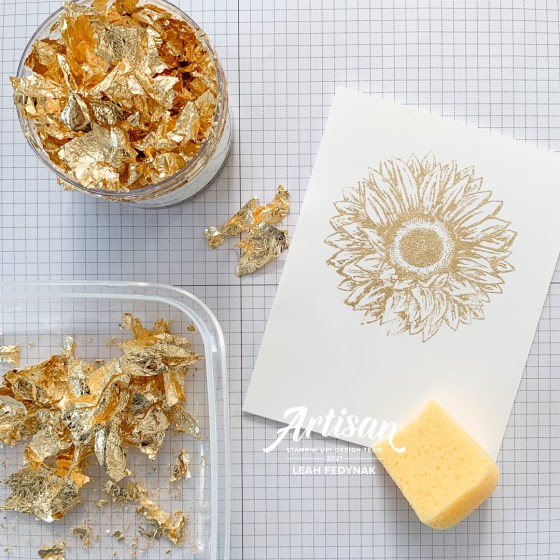 Using the New Gilded Leafing Embellishment